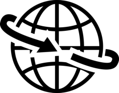 Earth Grid With Arrow Around Laser Cut Svg File, Free Vectors File